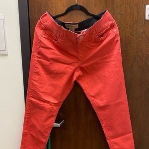 Democracy brand Peach colored jeans. Size 14. Like new